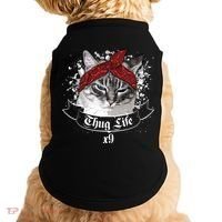 Thug Life X9 Gangster Cat Doggie Tank thumb 0