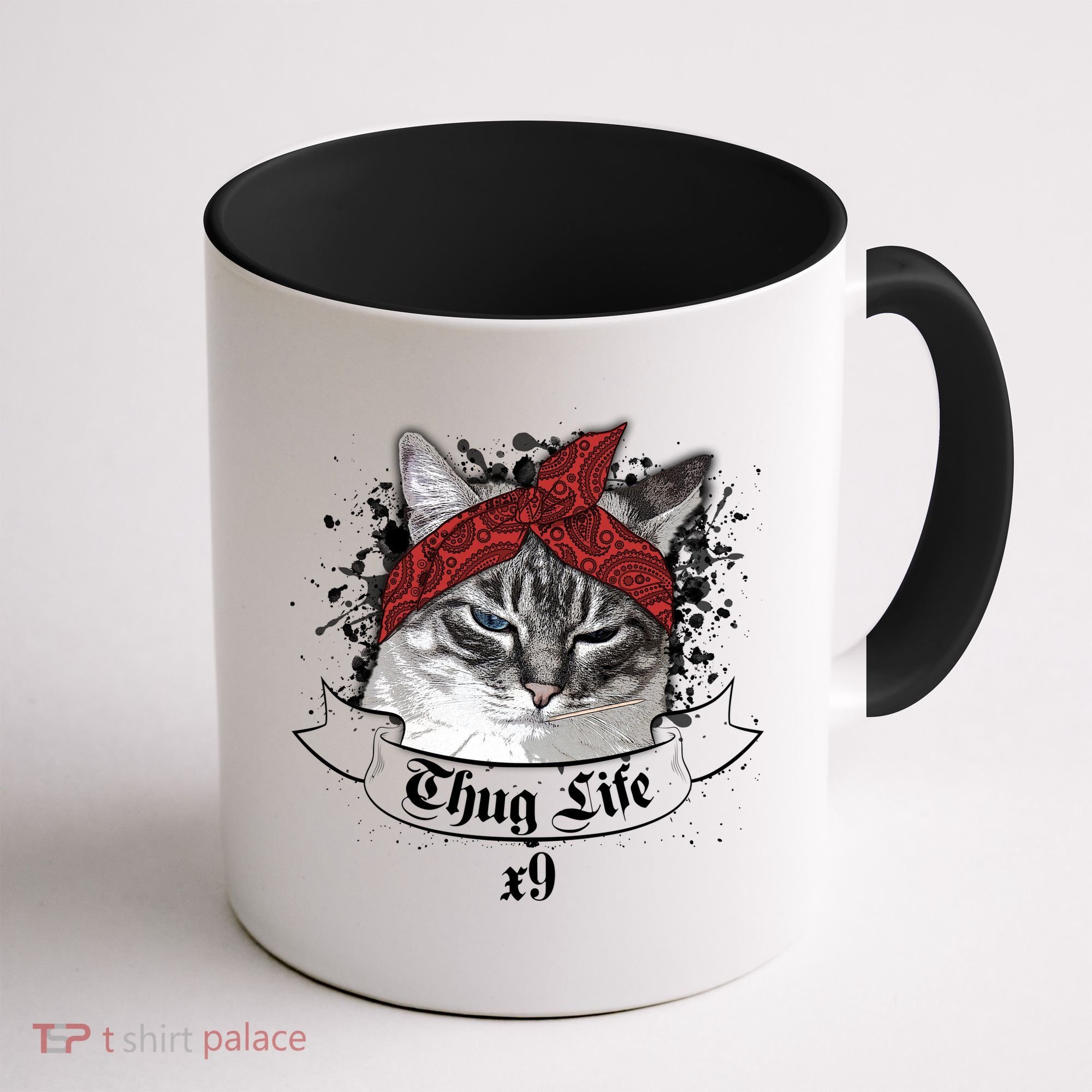 Thug Life X9 Gangster Cat Coffee Mug