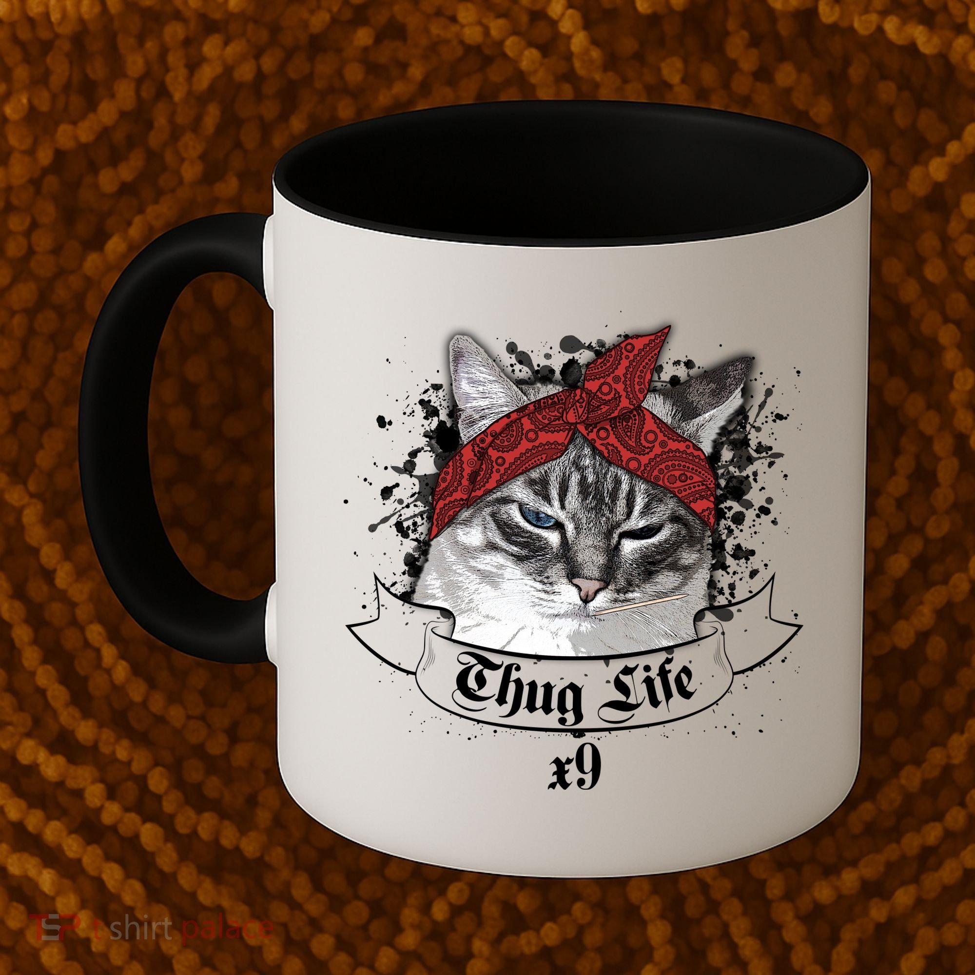 Thug Life X9 Gangster Cat Coffee Mug