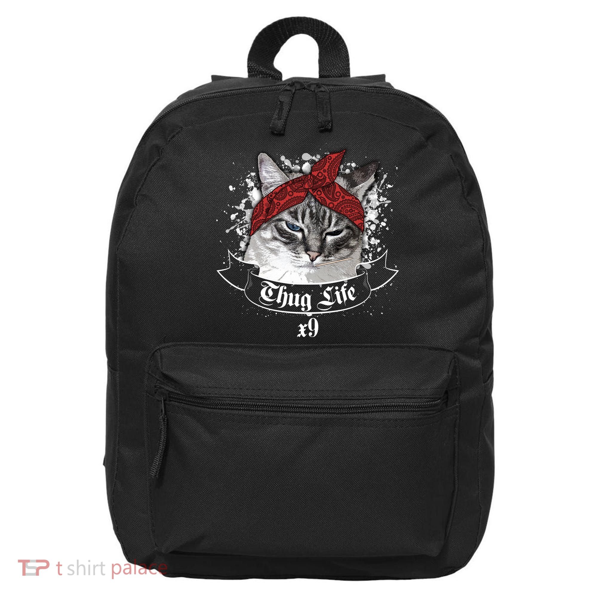 Thug Life X9 Gangster Cat 16 in Basic Backpack