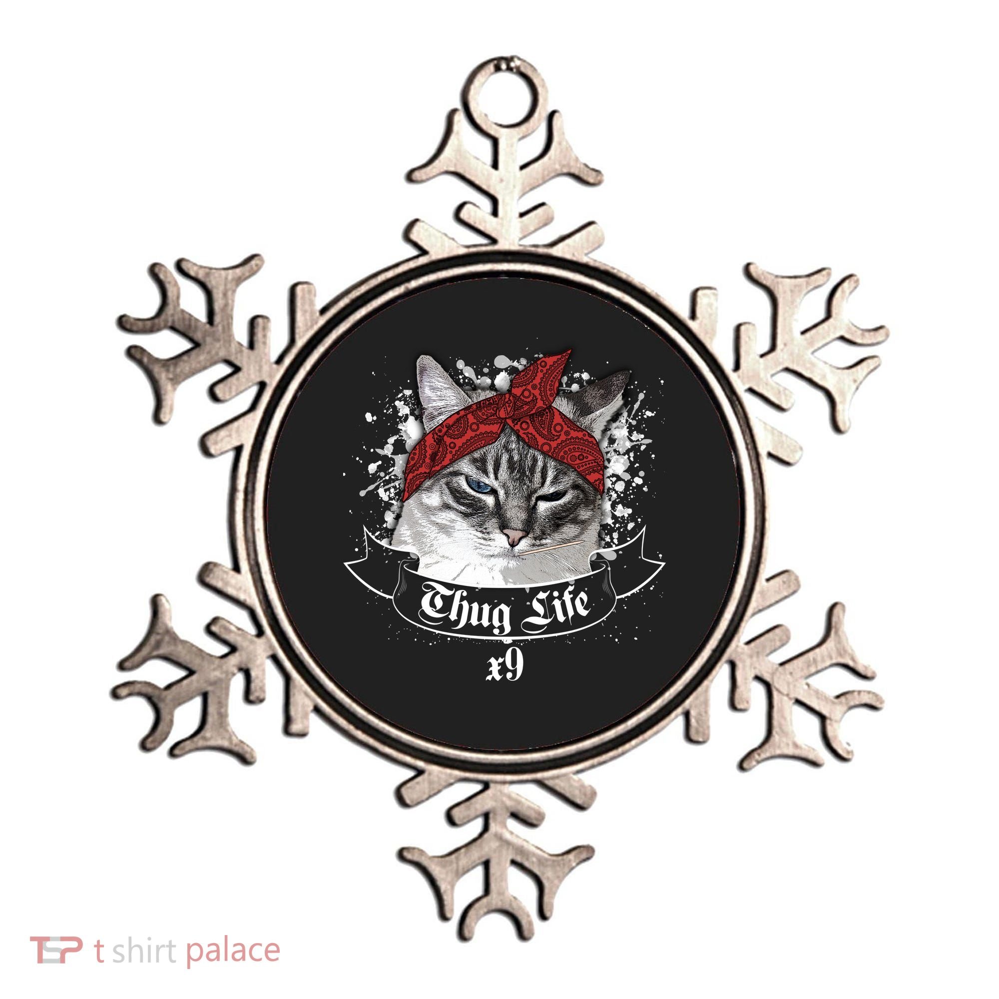 Thug Life X9 Gangster Cat Ornament