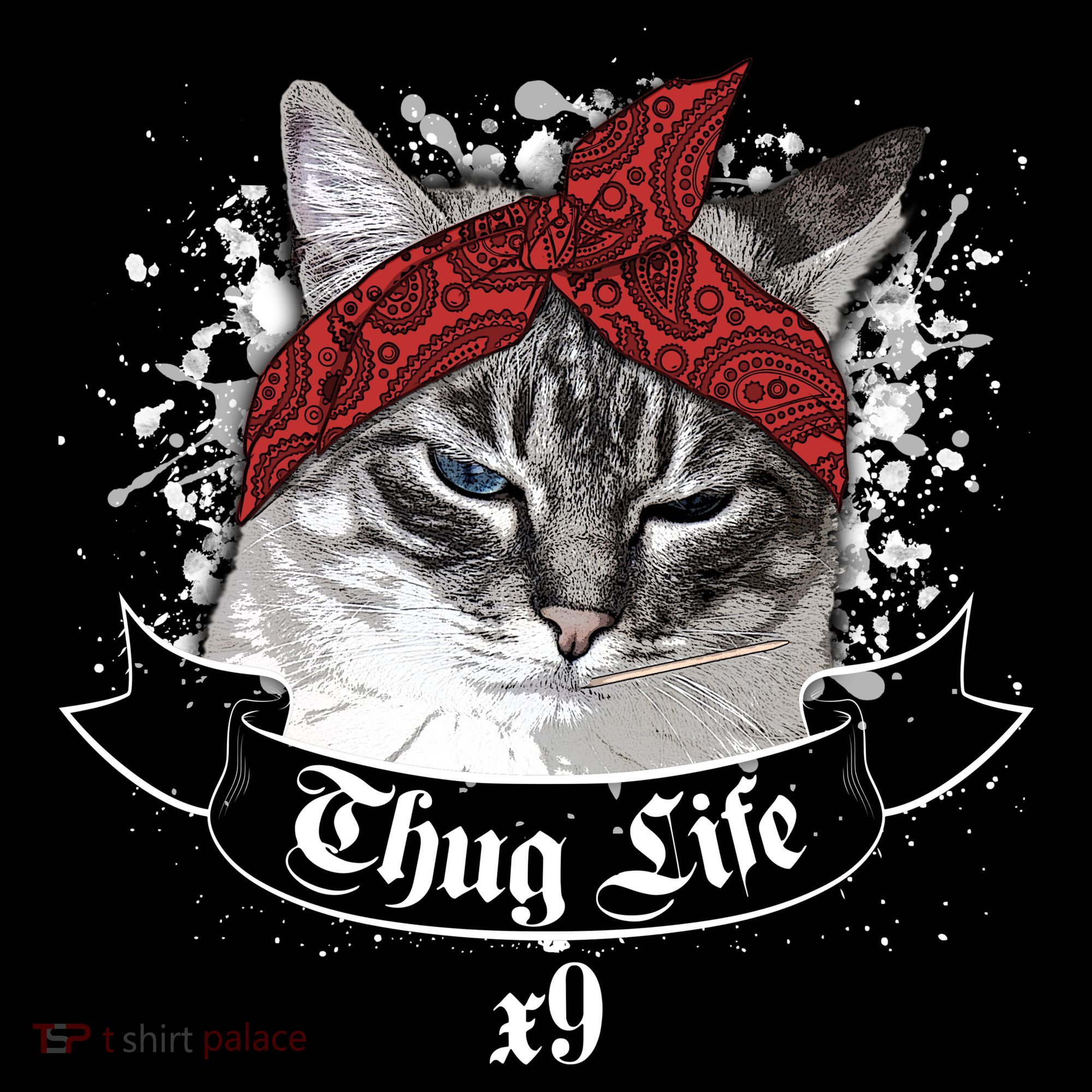 Thug Life X9 Gangster Cat Ornament