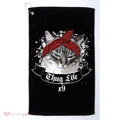 Thug Life X9 Gangster Cat Golf Towel