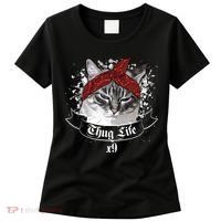 Thug Life X9 Gangster Cat Women's T-Shirt thumb 0