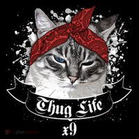 Thug Life X9 Gangster Cat Women's T-Shirt thumb 6