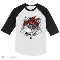 Thug Life X9 Gangster Cat Kids Colorblock Raglan Jersey thumb 0