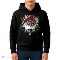 Thug Life X9 Gangster Cat Kids Hoodie thumb 4