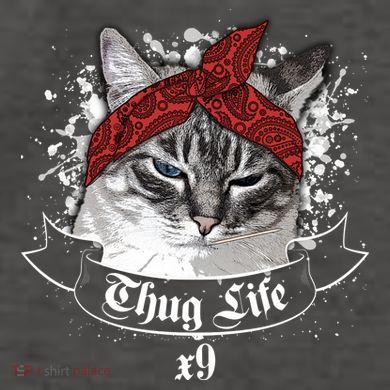 Thug Life X9 Gangster Cat Vector Backpack