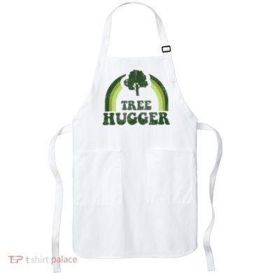 Tree Hugger Vintage Retro Nature Environmental Earth Day Apron