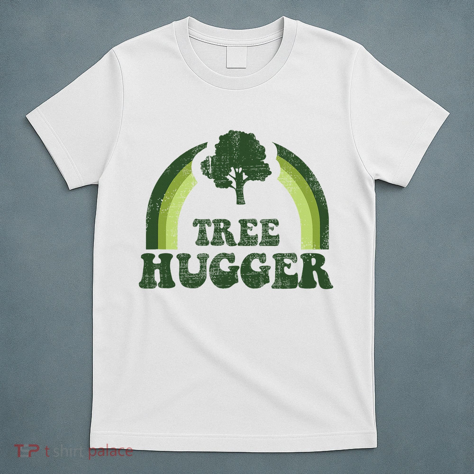Tree Hugger Vintage Retro Nature Environmental Earth Day T-Shirt