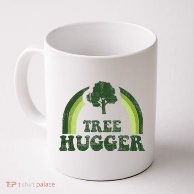 Tree Hugger Vintage Retro Nature Environmental Earth Day Coffee Mug