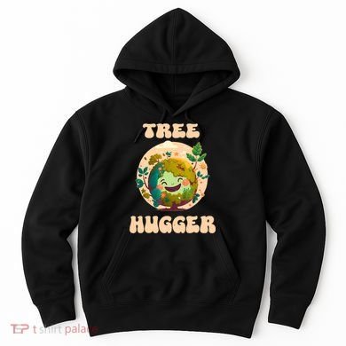 Tree Hugger Vintage Retro Nature Environmental Earth Day Hoodie