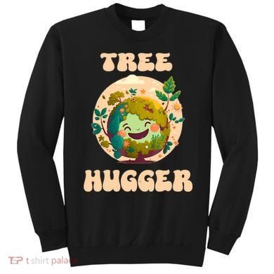 Tree Hugger Vintage Retro Nature Environmental Earth Day Sweatshirt