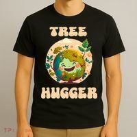 Tree Hugger Vintage Retro Nature Environmental Earth Day T-Shirt thumb 3