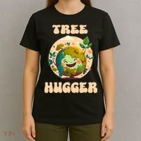 Tree Hugger Vintage Retro Nature Environmental Earth Day T-Shirt thumb 4