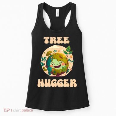 Tree Hugger Vintage Retro Nature Environmental Earth Day Women's Tank Top