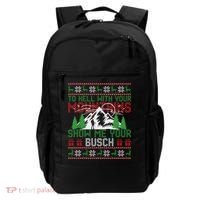 To Hell With Your Mountains Show Me Your Busch Ugly Sweater Great Gift Backpack thumb 0