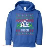 To Hell With Your Mountains Show Me Your Busch Ugly Sweater Great Gift Toddler Hoodie thumb 0