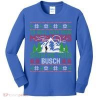 To Hell With Your Mountains Show Me Your Busch Ugly Sweater Great Gift Kids Long Sleeve Shirt thumb 0