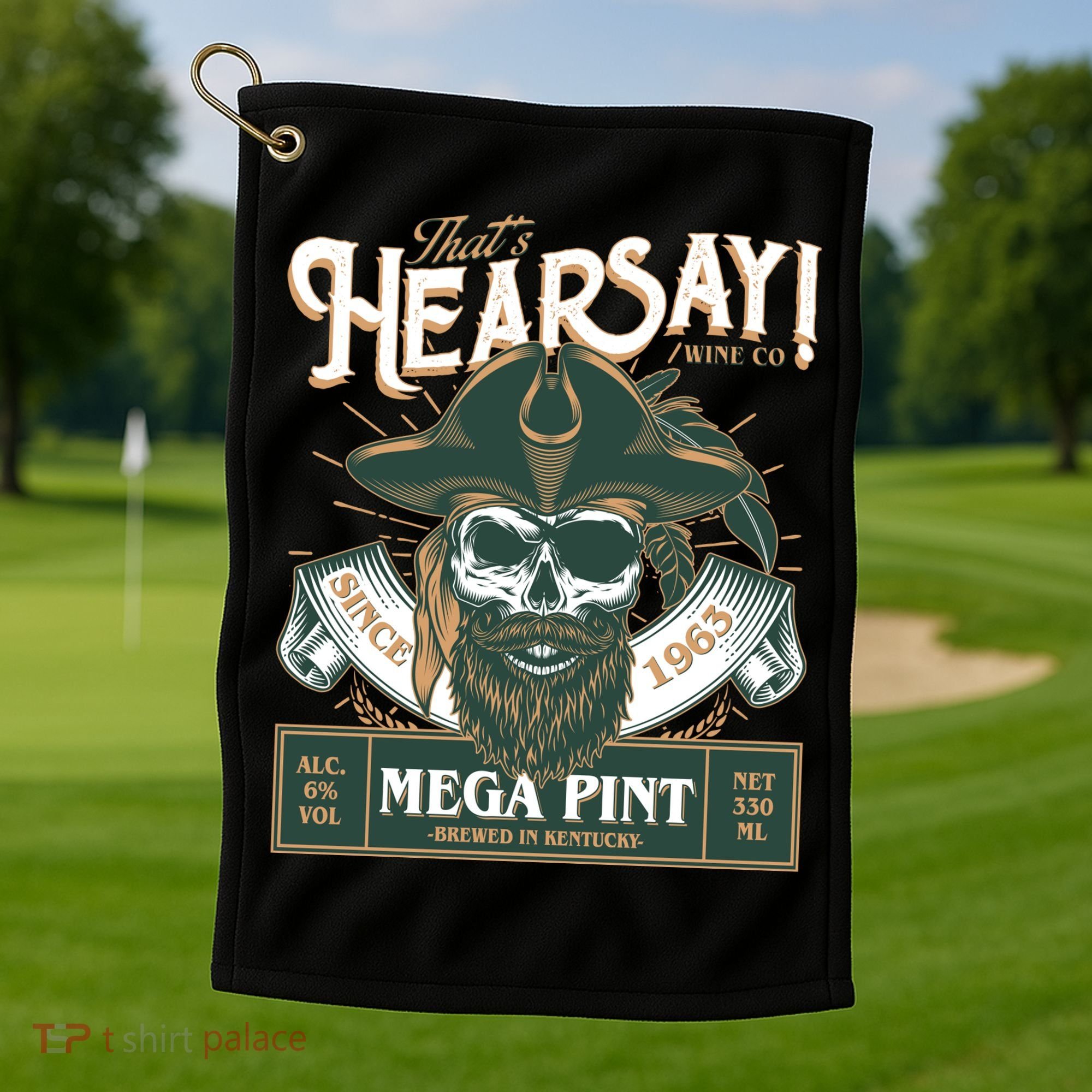 That's Hearsay Wine Co Company Mega Pint Golf Towel