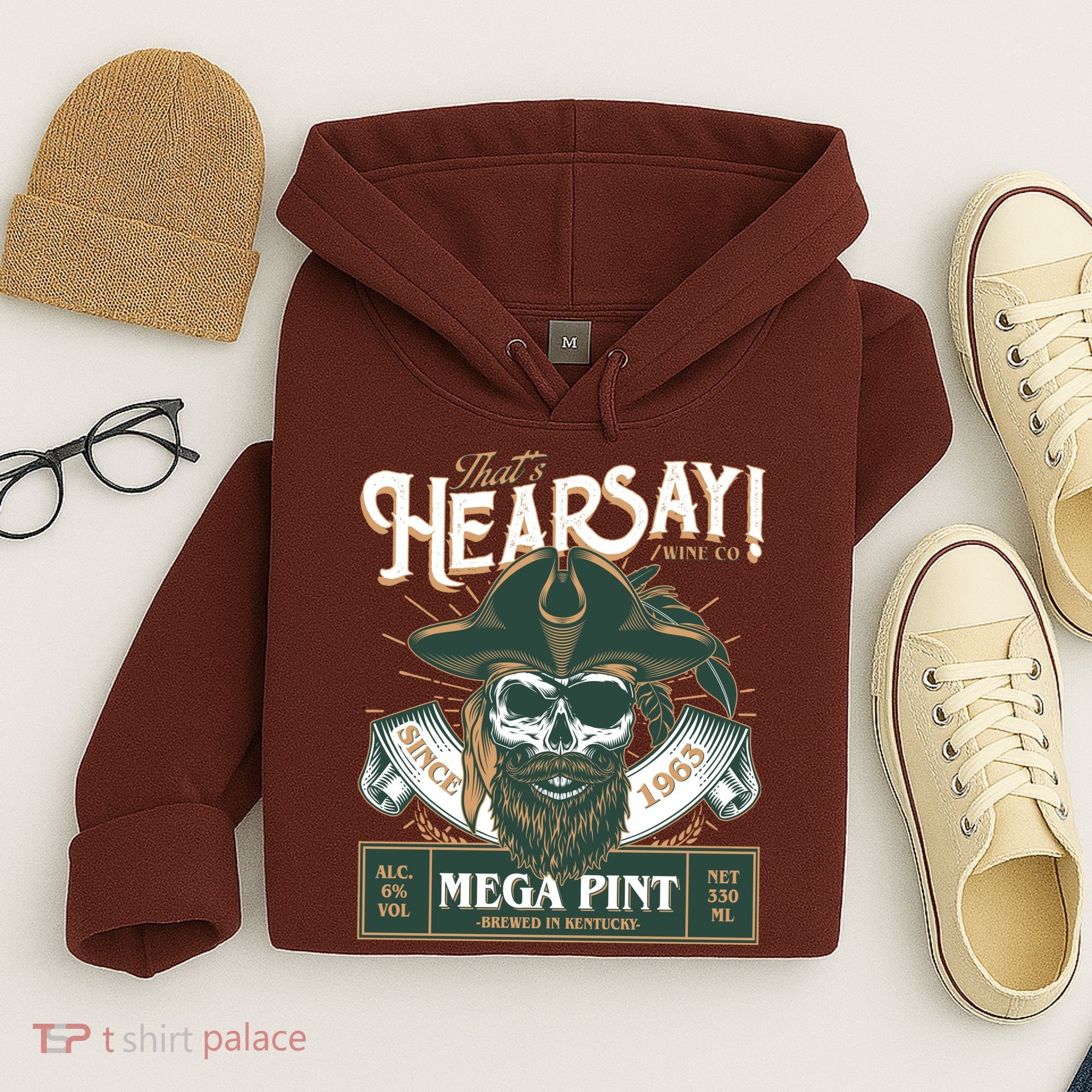 That's Hearsay Wine Co Company Mega Pint Hoodie