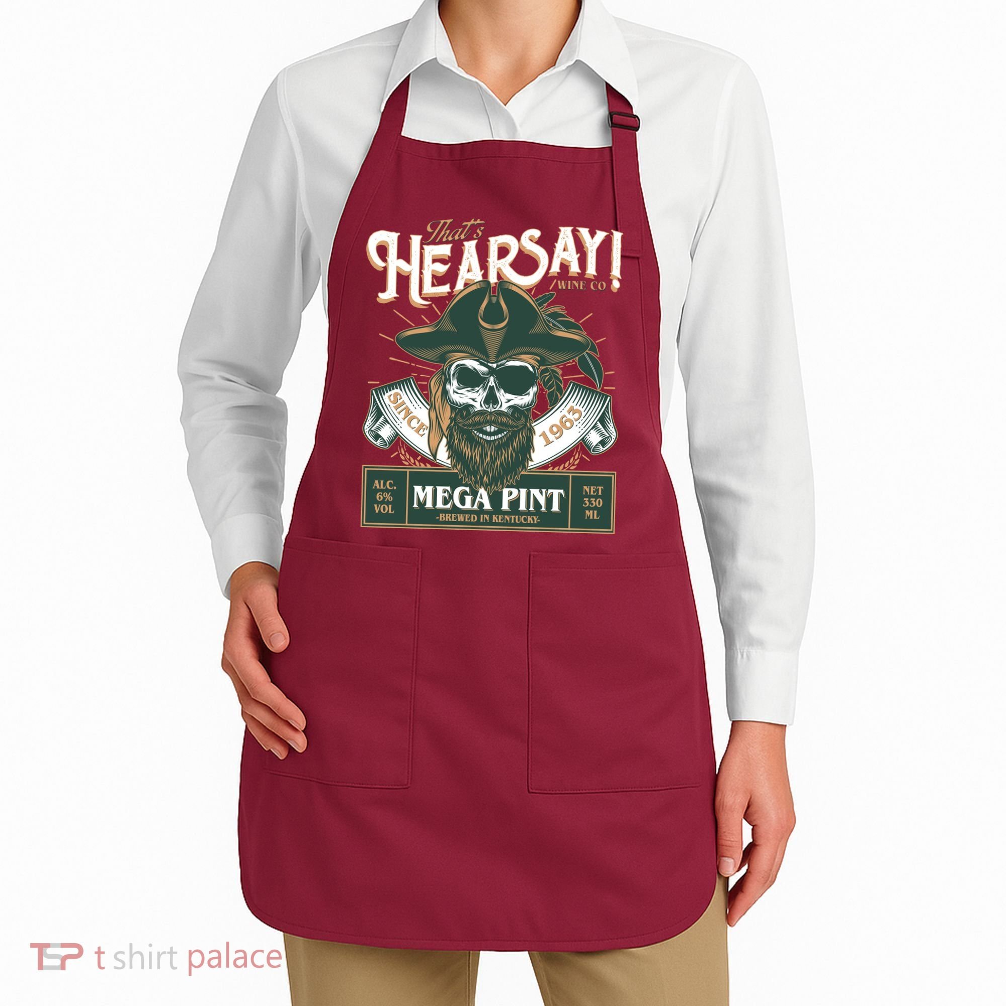 That's Hearsay Wine Co Company Mega Pint Apron