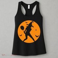 Tennis Halloween Witch Costume For Tennis Players Coaches Women's Tank Top thumb 3