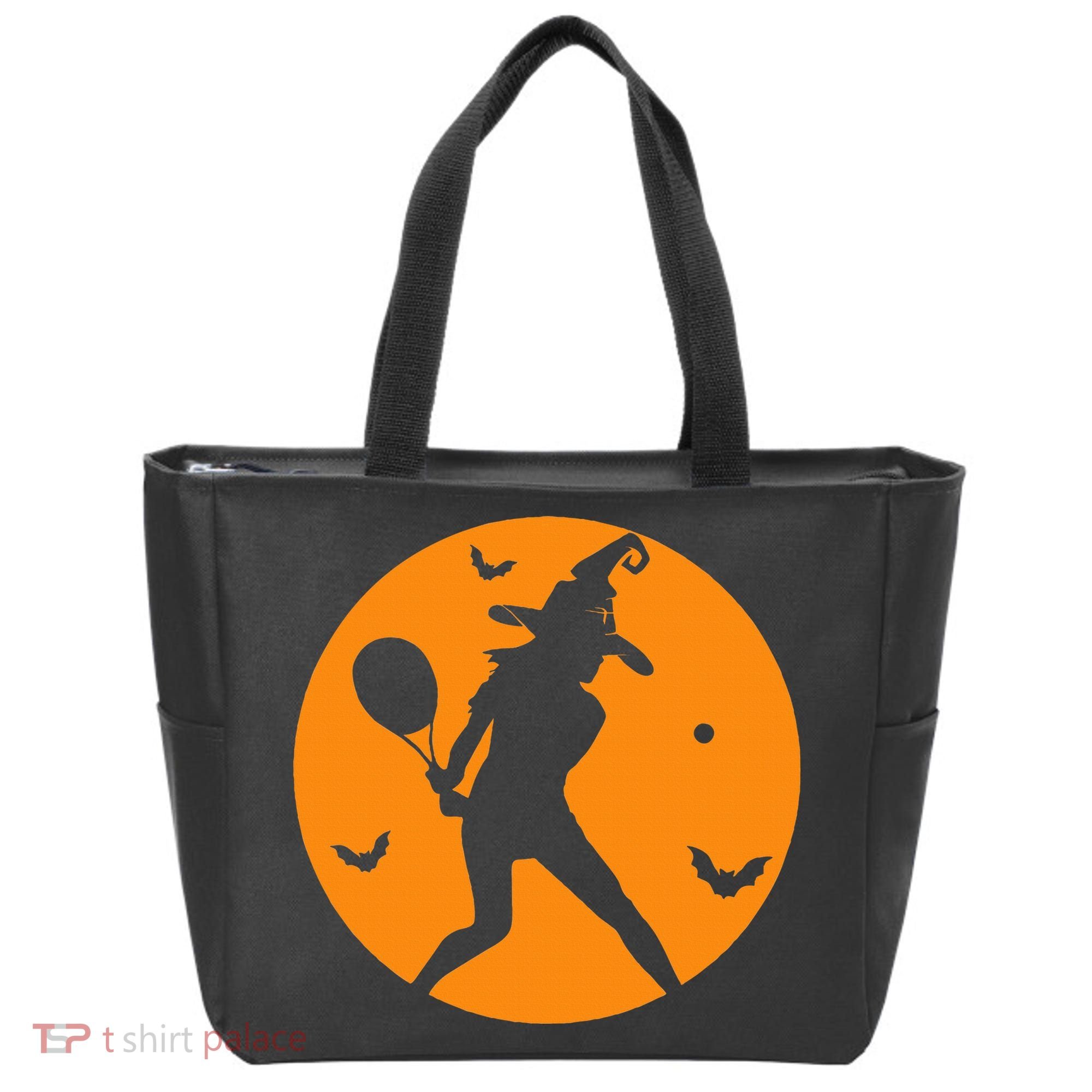 Tennis Halloween Witch Costume For Tennis Players Coaches Tote Bag