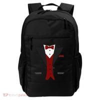 Tuxedo Halloween Wedding Groom Funny Red Costume Backpack thumb 0