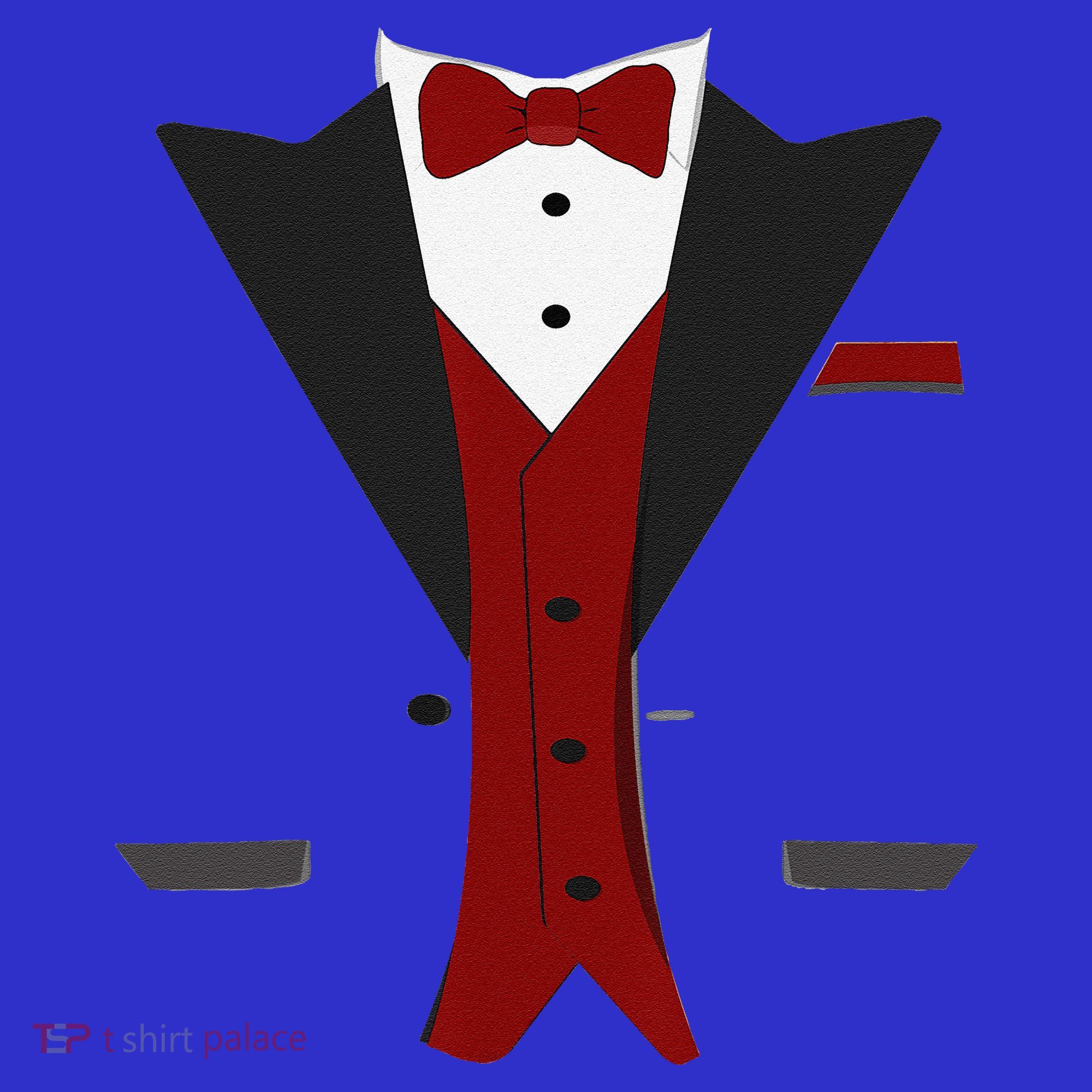 Tuxedo Halloween Wedding Groom Funny Red Costume Mousepad