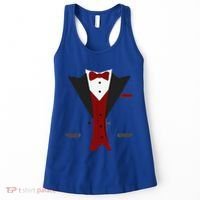 Tuxedo Halloween Wedding Groom Funny Red Costume Women's Tank Top thumb 0