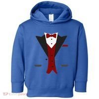 Tuxedo Halloween Wedding Groom Funny Red Costume Toddler Hoodie thumb 0