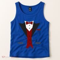 Tuxedo Halloween Wedding Groom Funny Red Costume Tank Top thumb 2