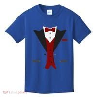 Tuxedo Halloween Wedding Groom Funny Red Costume Kids T-Shirt thumb 0