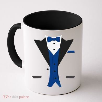 Tuxedo Halloween Wedding Groom Costume Blue Funny Coffee Mug