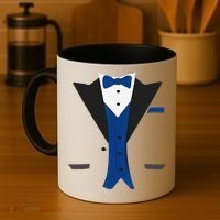 Tuxedo Halloween Wedding Groom Costume Blue Funny Coffee Mug thumb 4