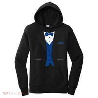 Tuxedo Halloween Wedding Groom Costume Blue Funny Women's Hoodie thumb 0