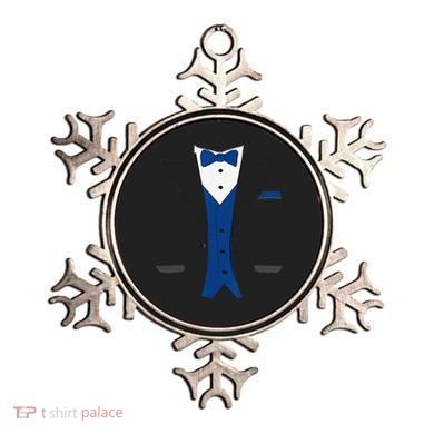 Tuxedo Halloween Wedding Groom Costume Blue Funny Ornament