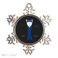 Tuxedo Halloween Wedding Groom Costume Blue Funny Ornament thumb 0