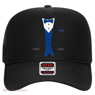 Tuxedo Halloween Wedding Groom Costume Blue Funny Hat