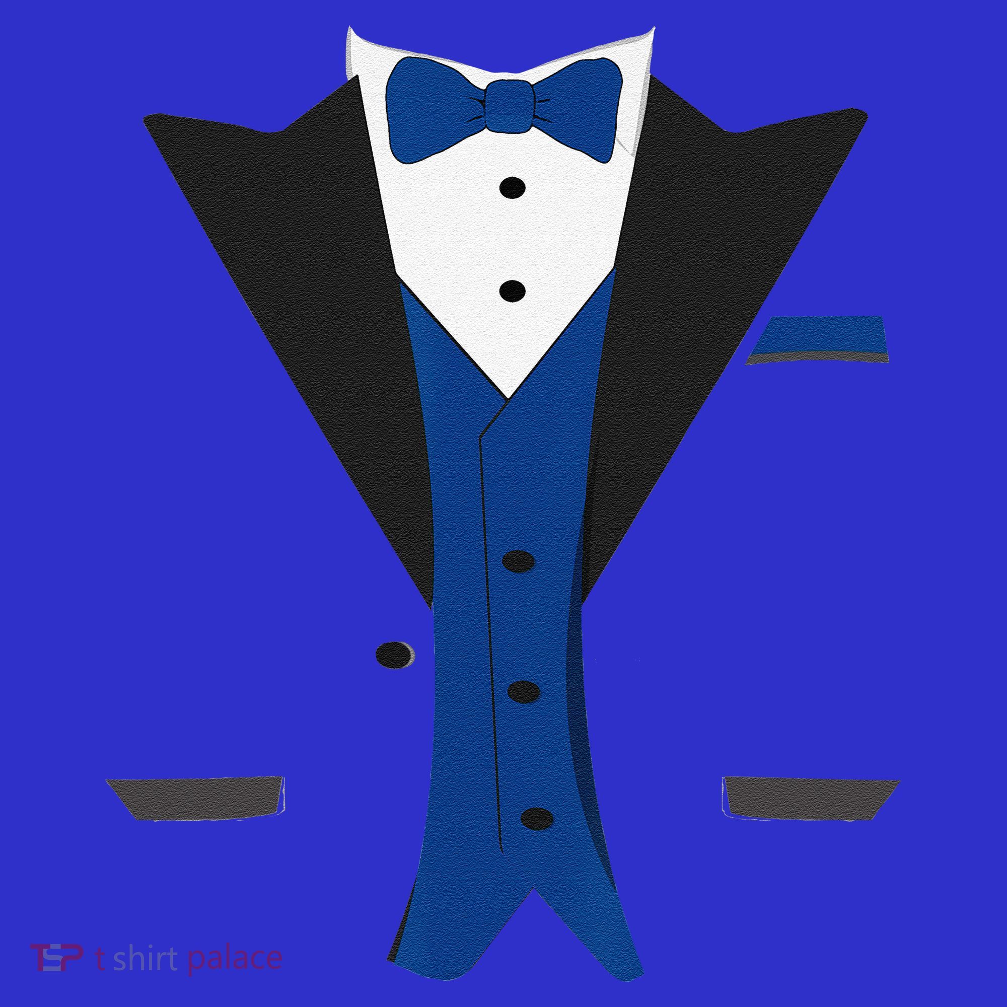 Tuxedo Halloween Wedding Groom Costume Blue Funny Women's Tank Top