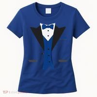 Tuxedo Halloween Wedding Groom Costume Blue Funny Women's T-Shirt thumb 0