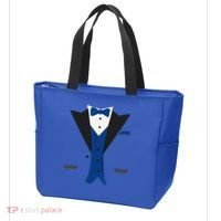 Tuxedo Halloween Wedding Groom Costume Blue Funny Tote Bag thumb 3