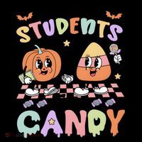 Teacher Halloween Will Trade Students For Candy Retro Tank Top thumb 6
