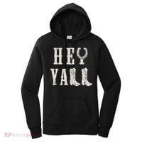 Trendy Hey Y'all Horseshoe And Boots Quote Women's Hoodie thumb 0