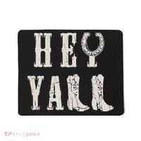 Trendy Hey Y'all Horseshoe And Boots Quote Mousepad thumb 0