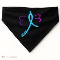 Thyroid Cancer Awareness USA-Made Doggie Bandana thumb 0