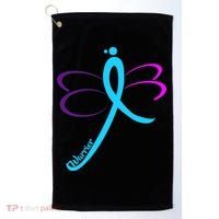 Thyroid Cancer Awareness Golf Towel thumb 0