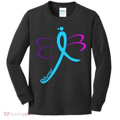 Thyroid Cancer Awareness Kids Long Sleeve Shirt