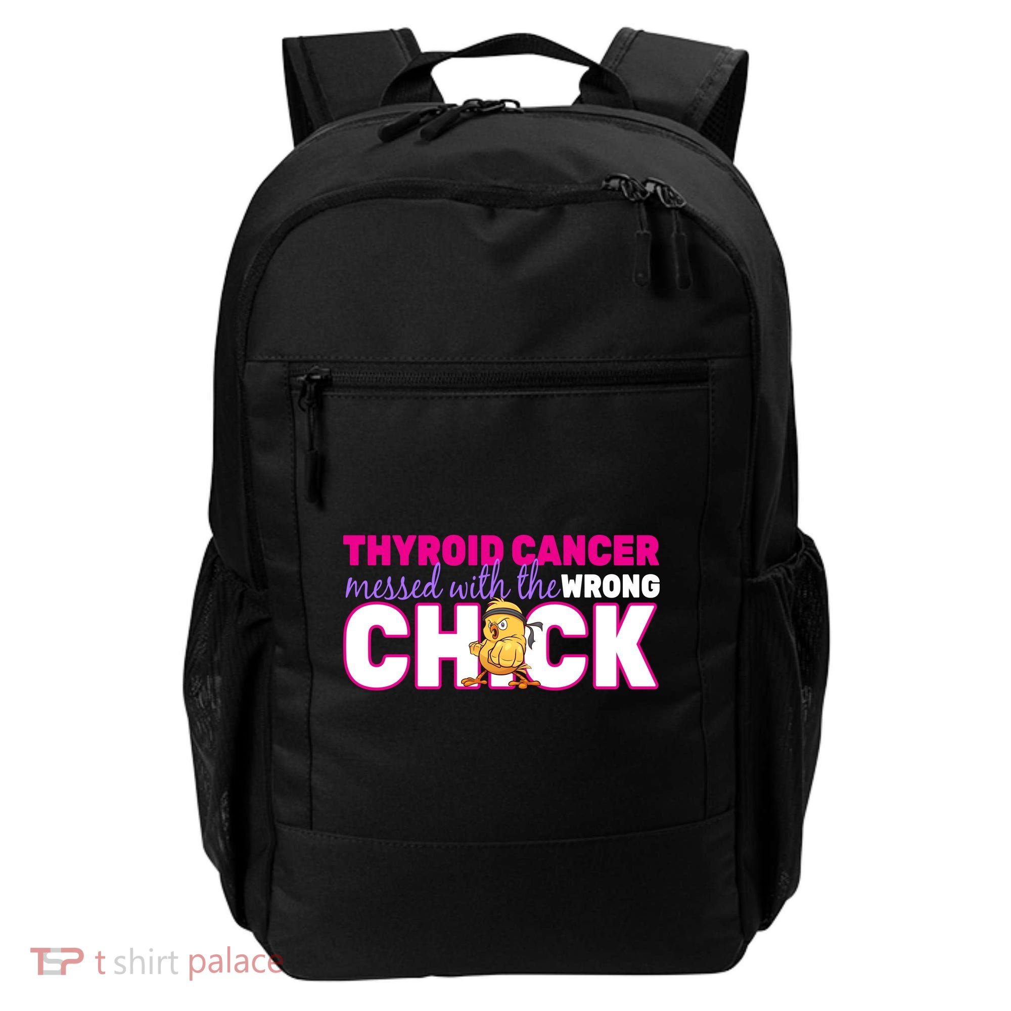 Thyroid Cancer Mess With The Wrong Chick Backpack